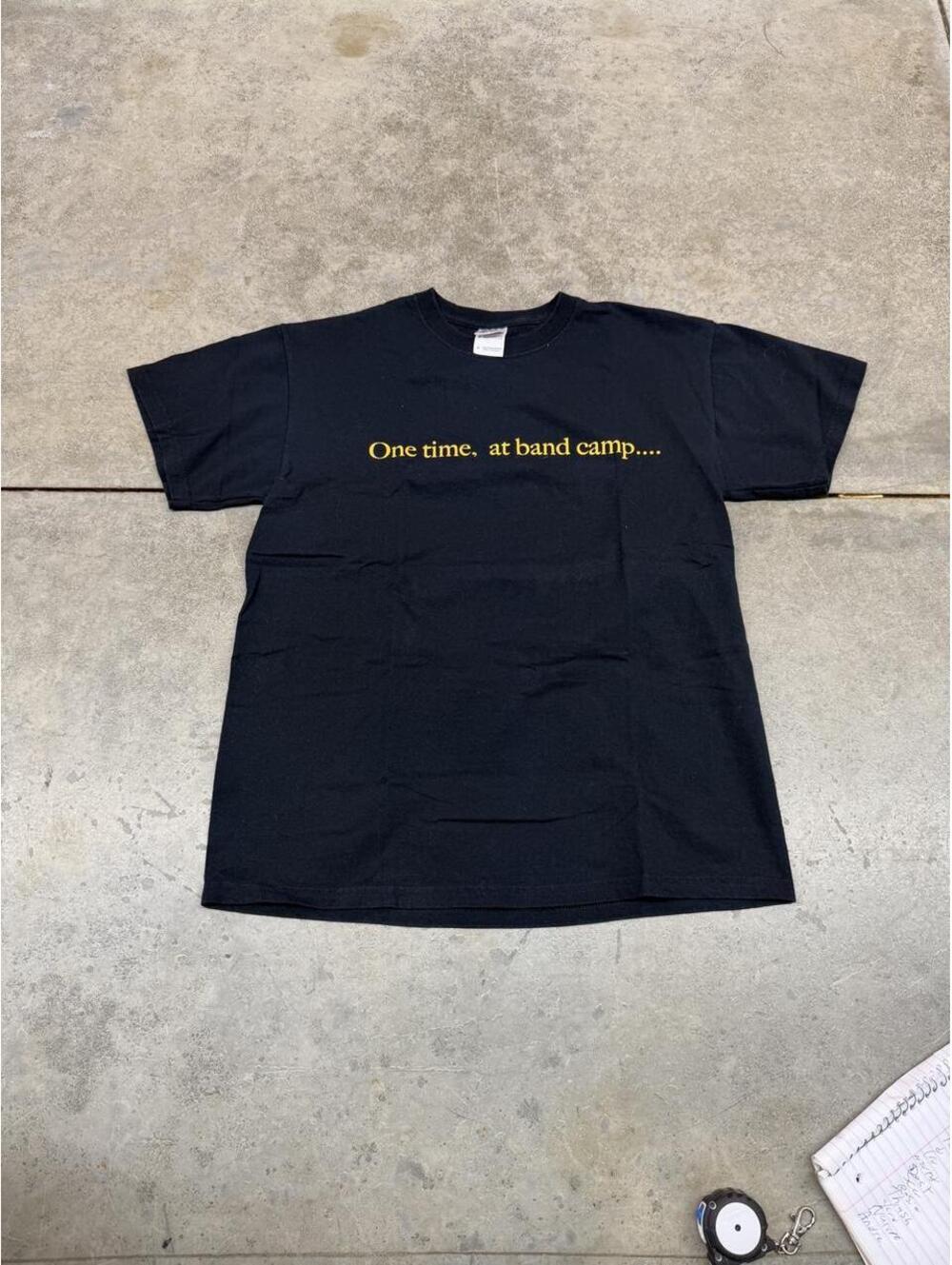 vintage one time at band camp humor joke shirt size medium